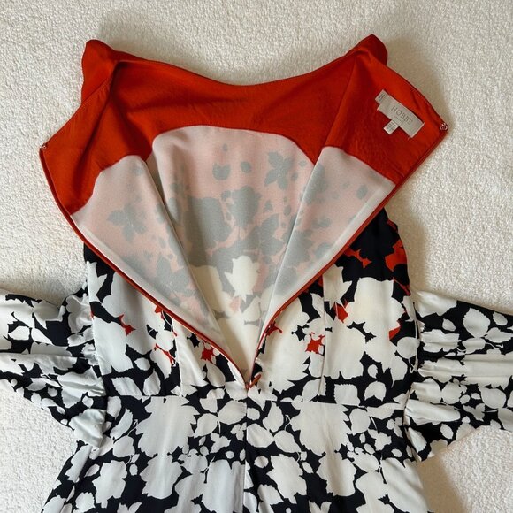 Hobbs red/black/white Connie dress - Picture 5 of 11
